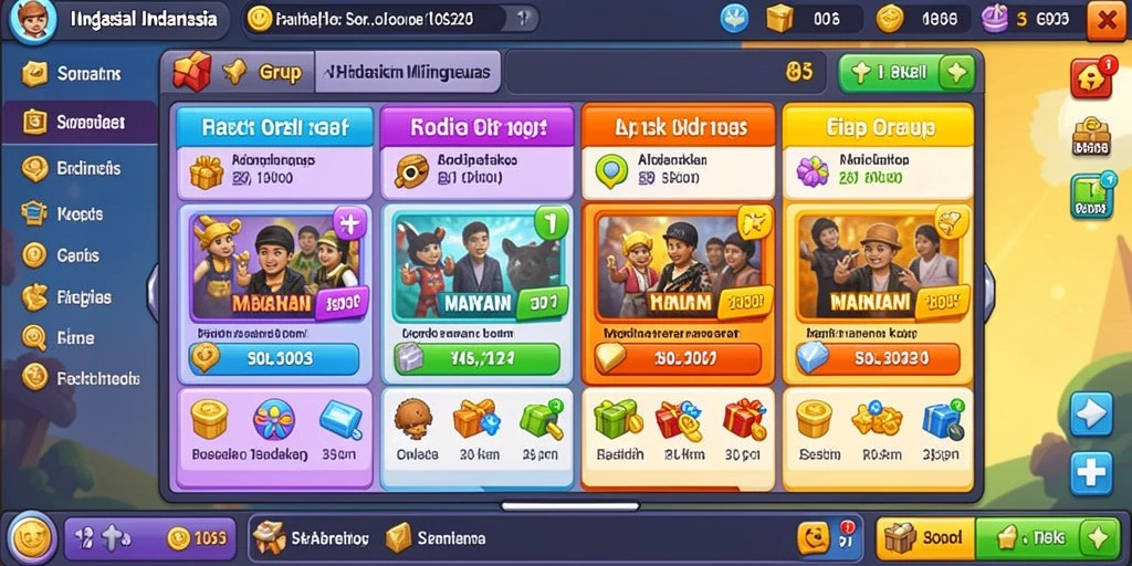Tampilan awal yang menarik dan interaktif.