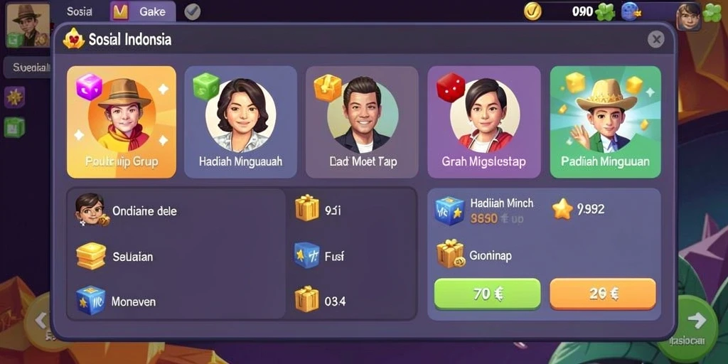 Tampilan menu utama DEWAKOIN99 yang menarik.