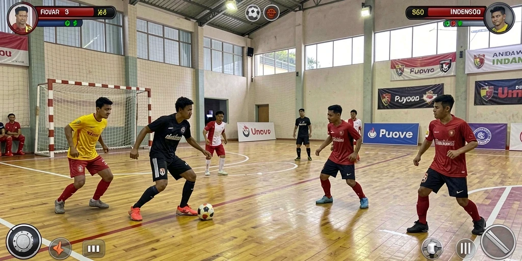 Tampilan awal yang menarik dengan pilihan permainan yang seru.