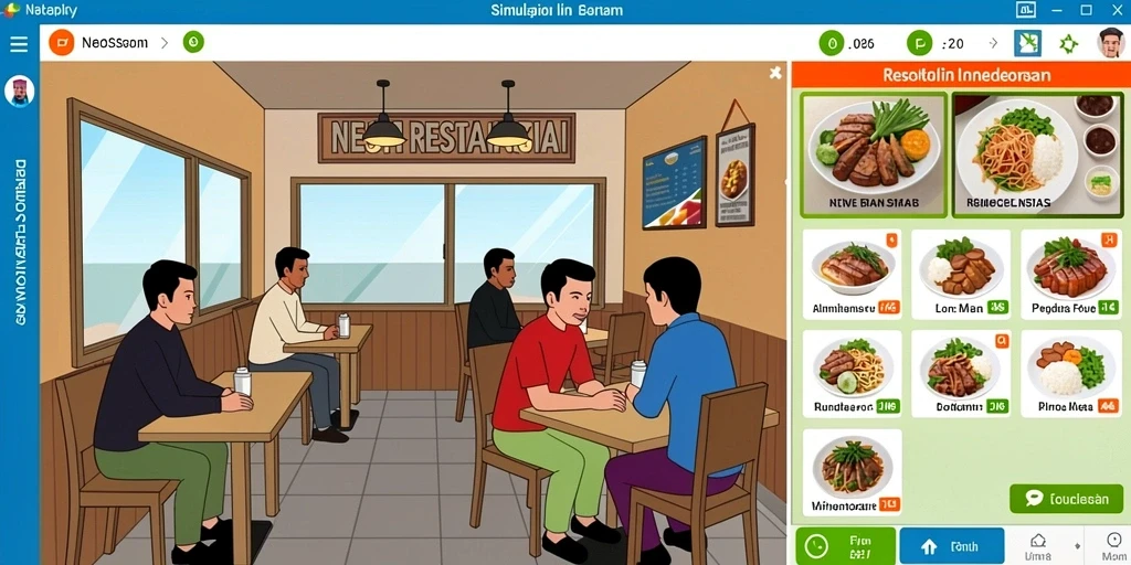 Screenshot menunjukkan karakter utama dalam aksi.